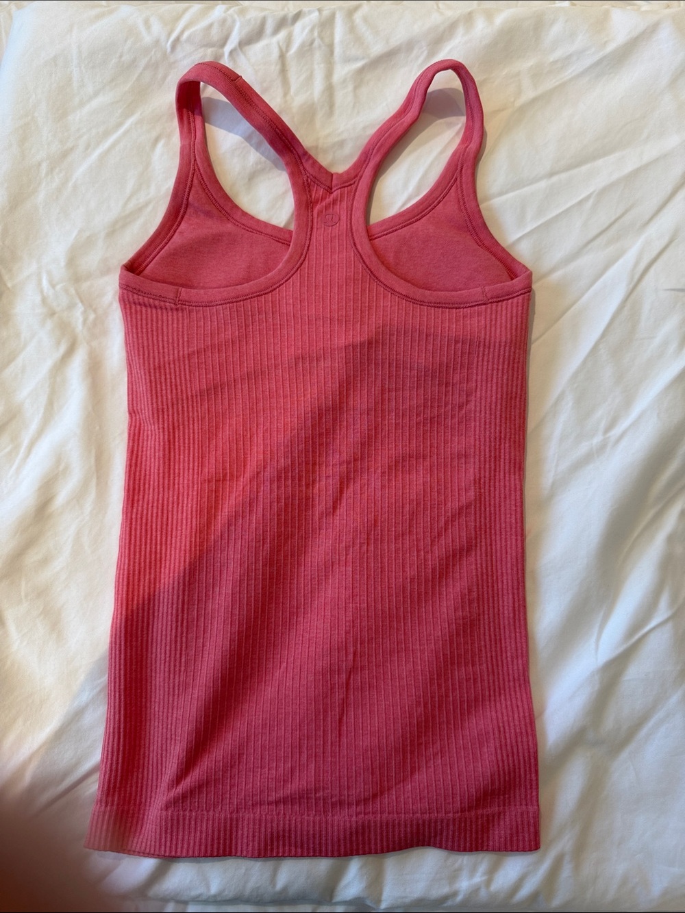 lululemon athletica Pink Ribbed Racerback Tank Top - Picture 2 of 3
